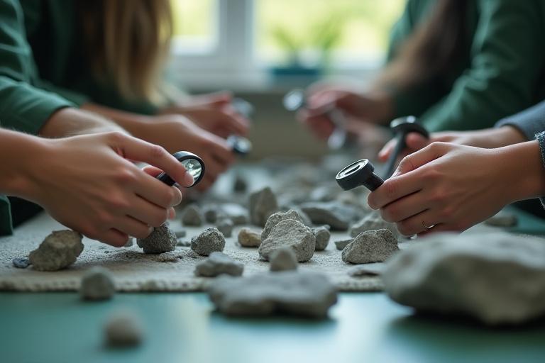 Laboratorio di mineralogia applicata per studenti
