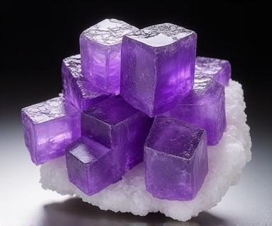 Fluorite viola cubica della Sardegna